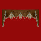 Luxury Velvet Splicing Curtains – Retro Villa Style