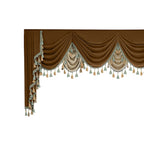 Luxury Velvet Splicing Curtains – Retro Villa Style