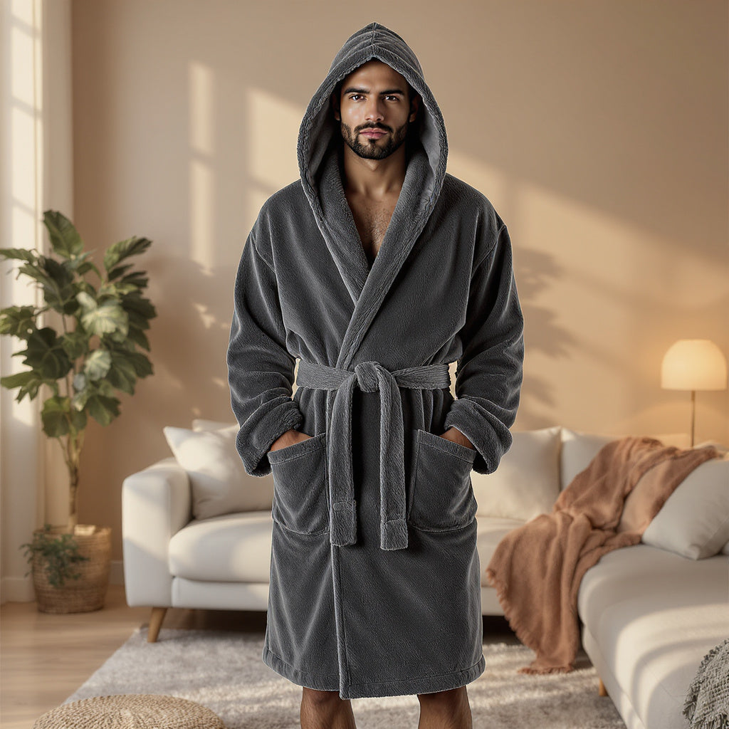 Men's Fibre Velvet Gown Set