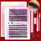 12 Rows Of 150 Segmented Lashes In Clusters