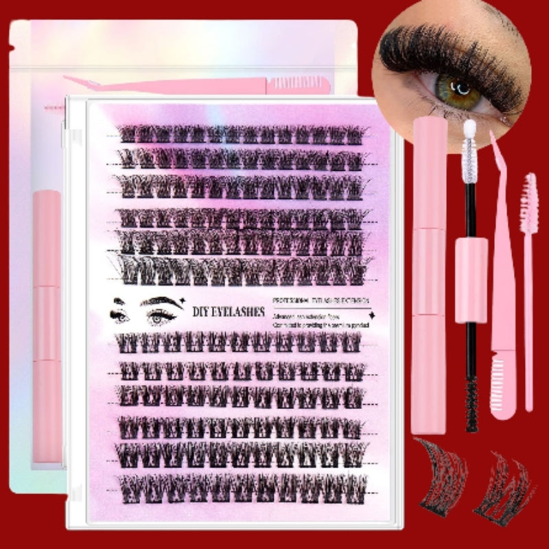 12 Rows Of 150 Segmented Lashes In Clusters