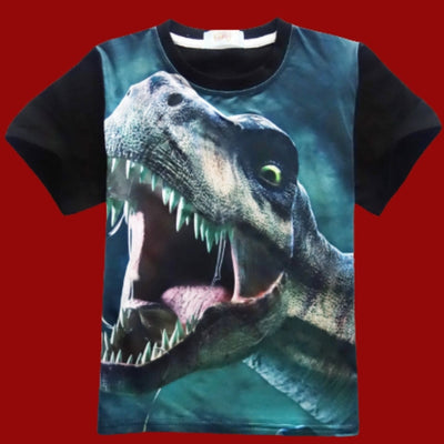 Round Neck Cartoon Boy Short Sleeve