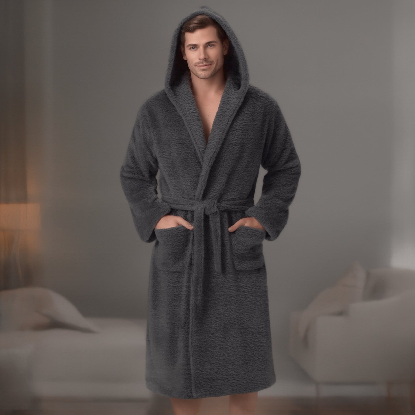 Men's Fibre Velvet Gown Set