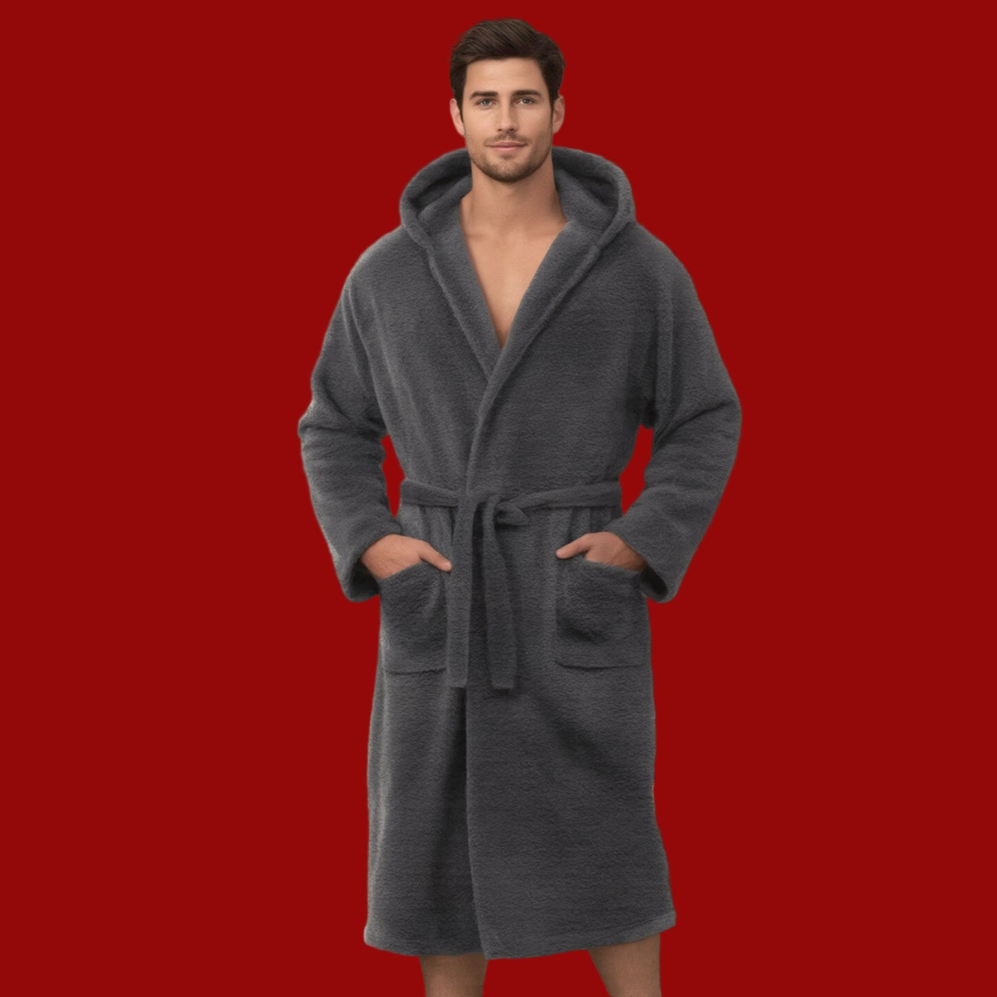 Men's Fibre Velvet Gown Set
