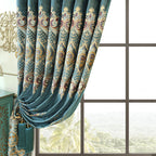Luxury Embroidered Blackout Curtains – 2-Piece