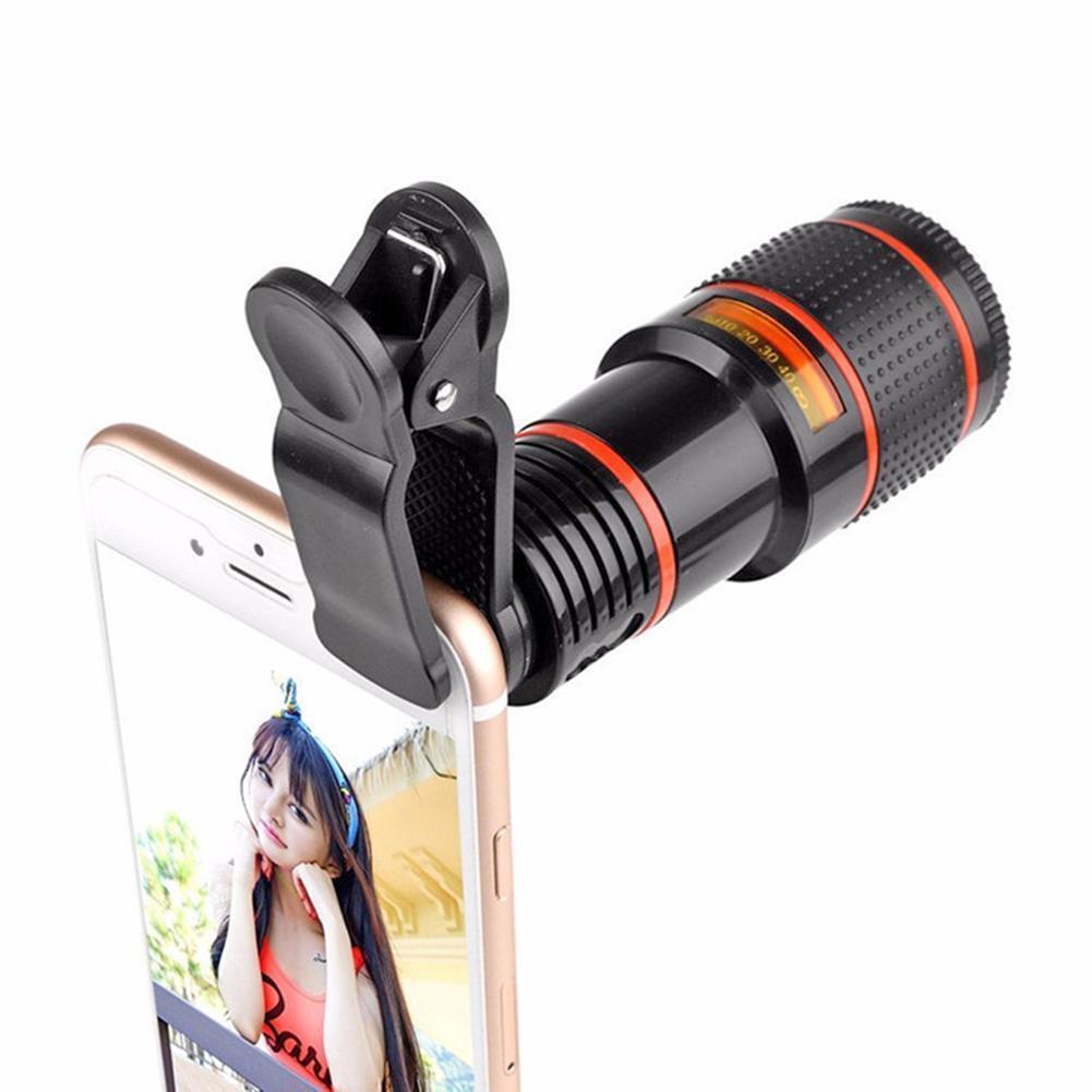 HD 8X Clip-On Zoom Lens for Mobile Phones
