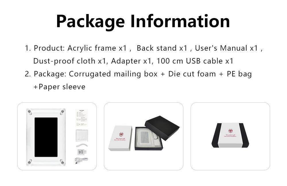 5'' IPS HD Digital Photo Frame – 4GB