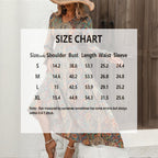 Women’s Retro Geometric Print Maxi