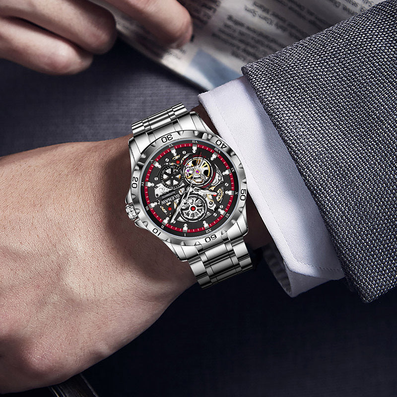 Double-sided Hollow-out Full Luminous Automatic Mechanical Watch