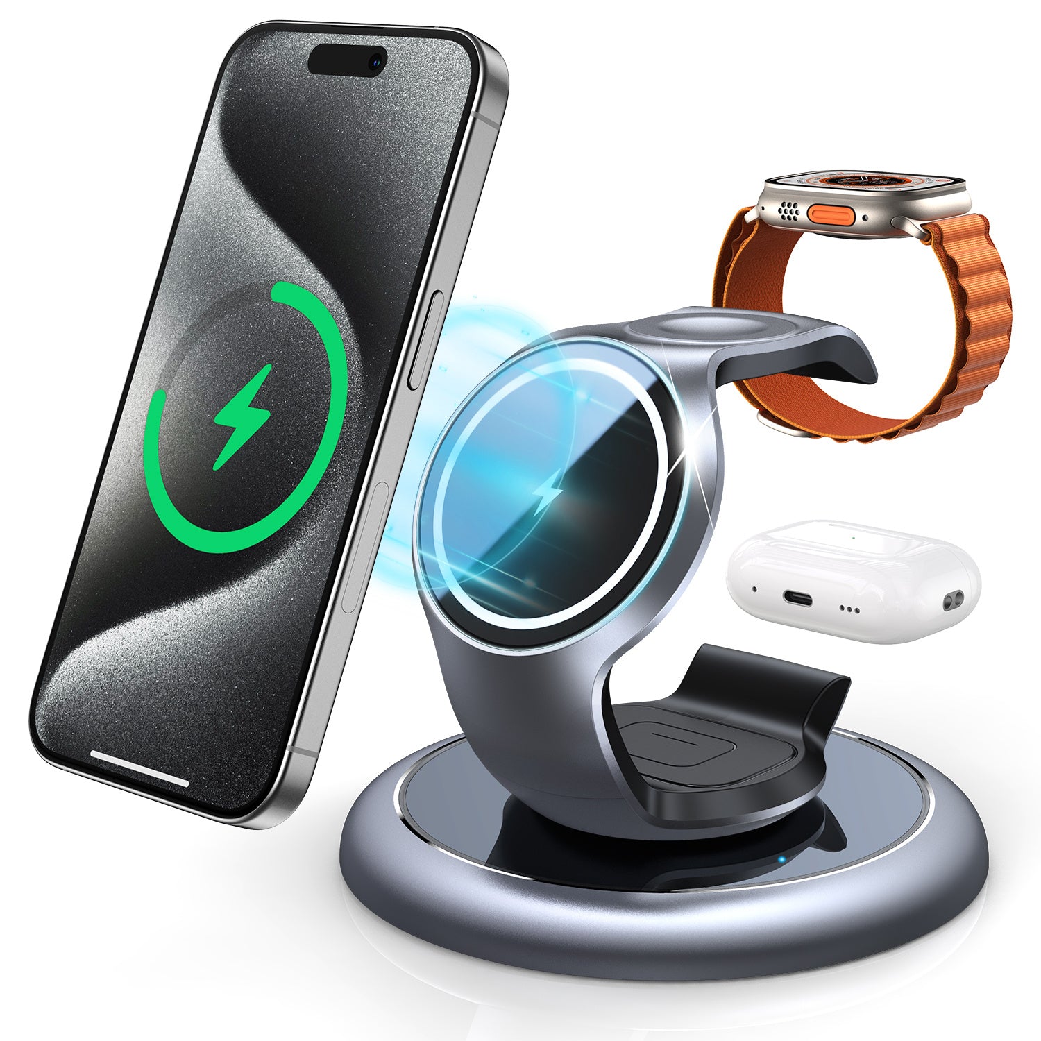 3-in-1 MagSafe Wireless Charging Station