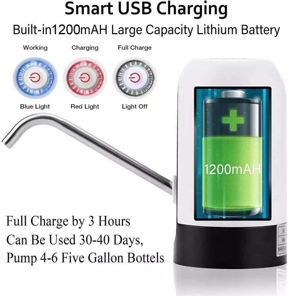 USB Electric Water Dispenser Pump – 5 Gallon