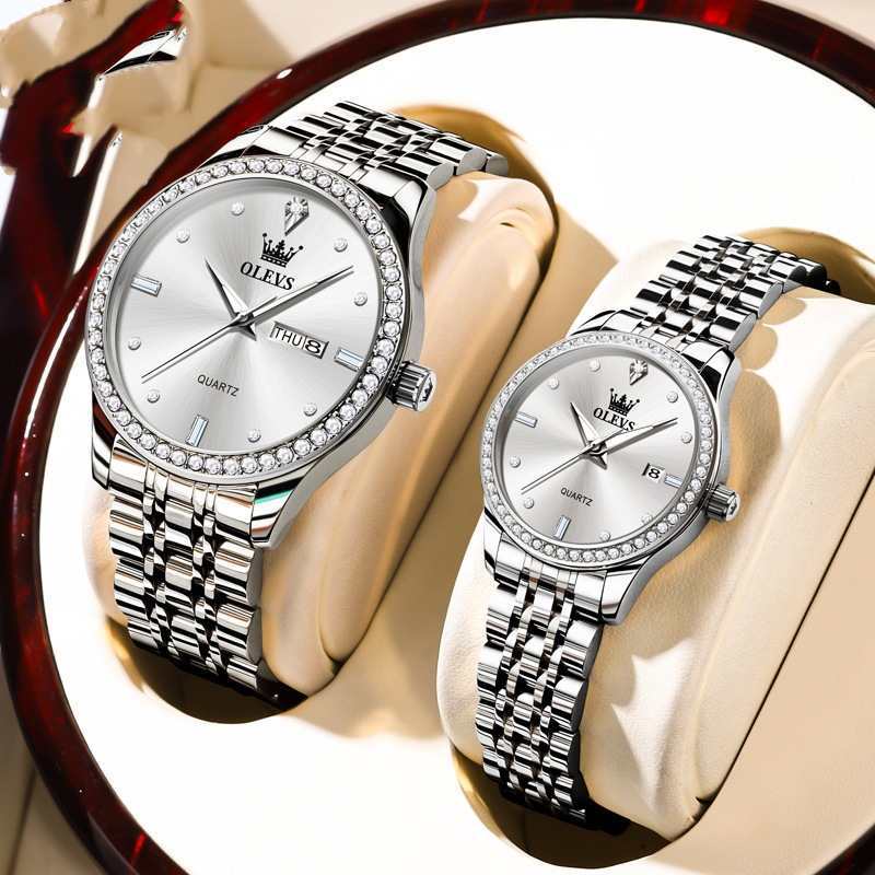 New Diamond-embedded Olevs Waterproof Watch