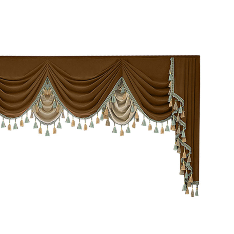 Luxury Velvet Splicing Curtains – Retro Villa Style