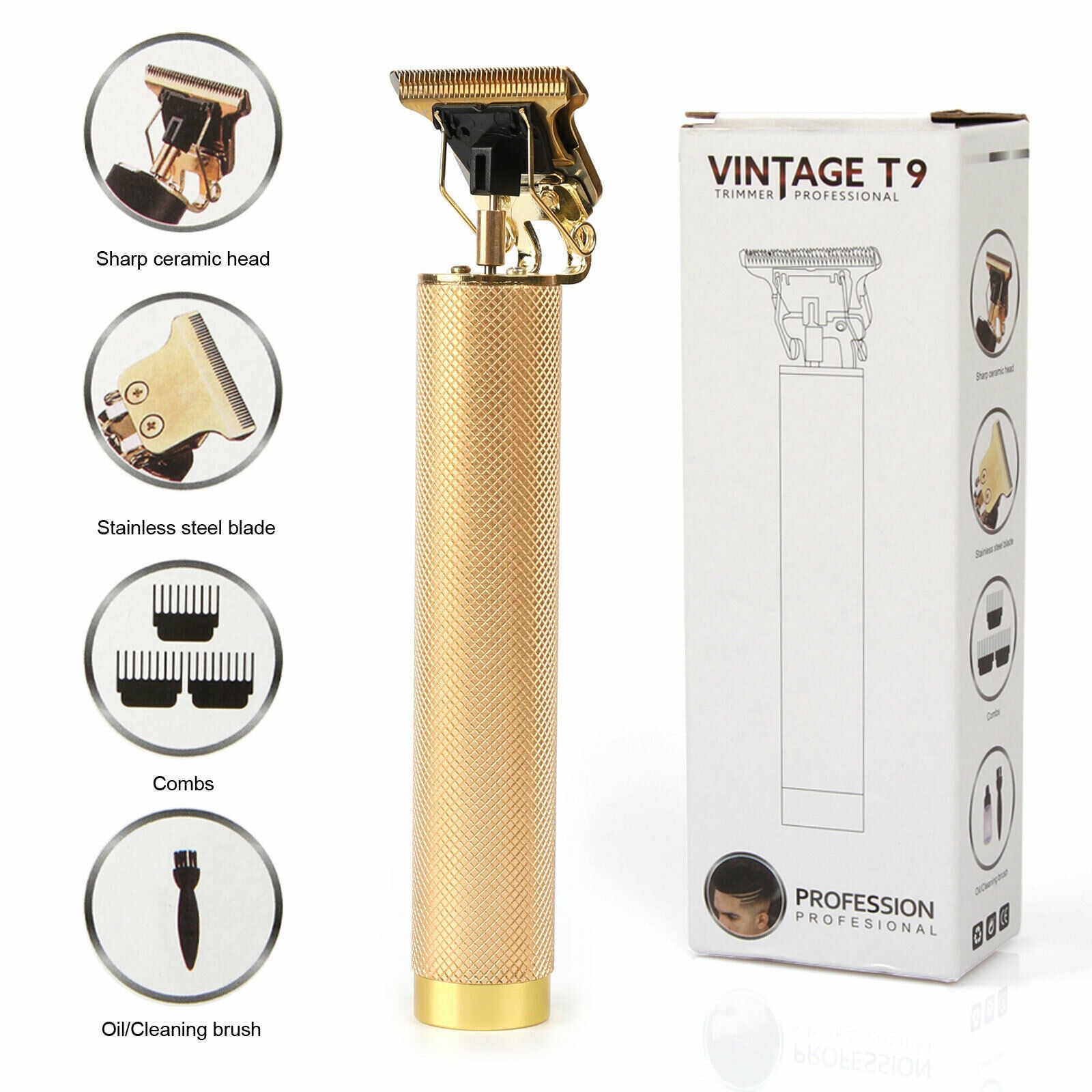 USB Rechargeable Hair Clipper – Professional Beard & Hair Trimmer