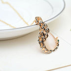 Bridal Jewelry Set – Peacock Gem Necklace & Earring
