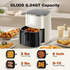 6QT 12-in-1 Square Air Fryer with Window