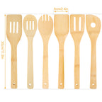 6Pcs Bamboo Wooden Cooking Utensil Set