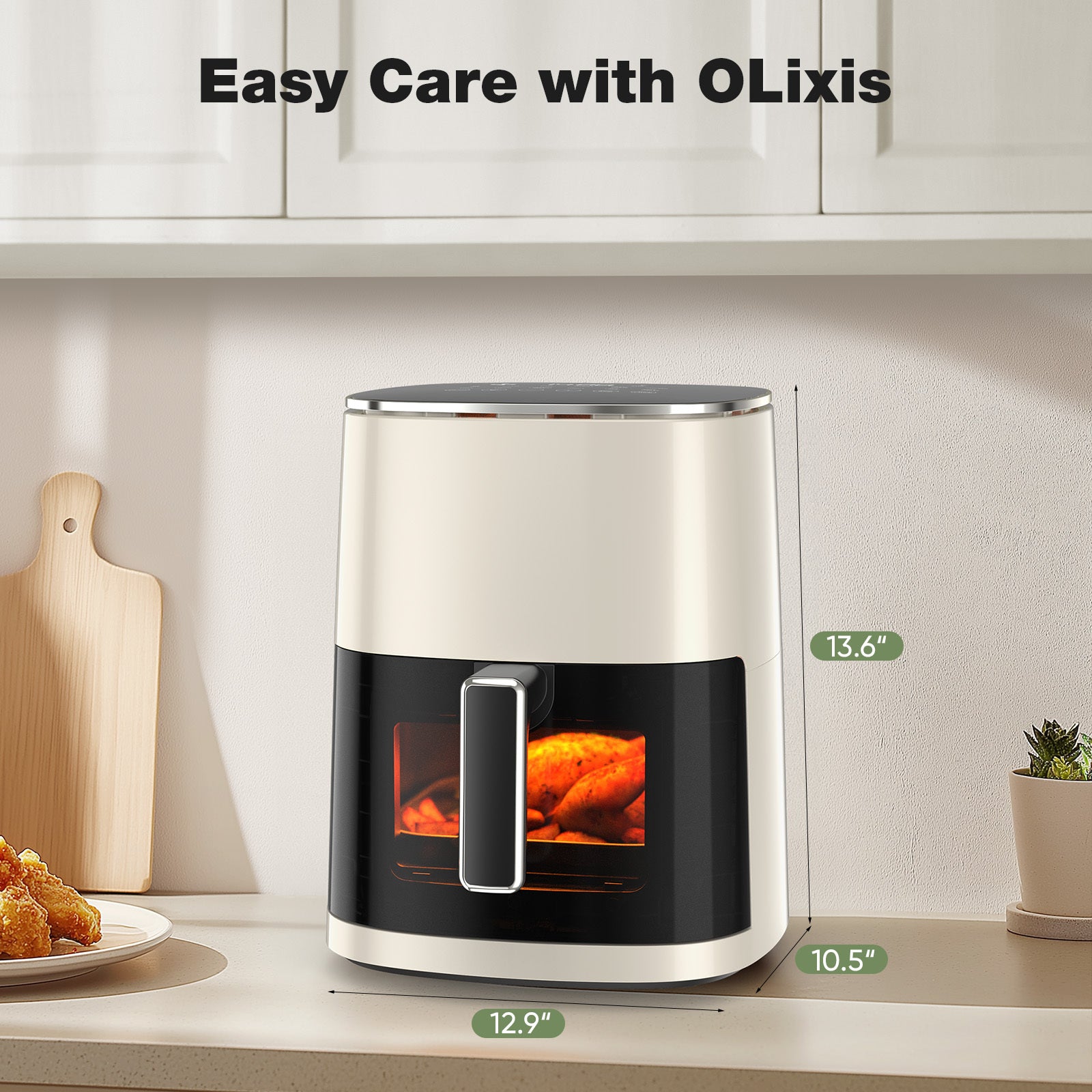 6QT 12-in-1 Square Air Fryer with Window