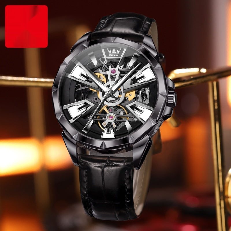Automatic Mechanical Watch Hollow Waterproof