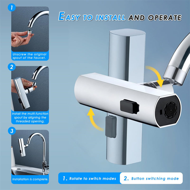 Universal Rotating Kitchen Faucet Nozzle