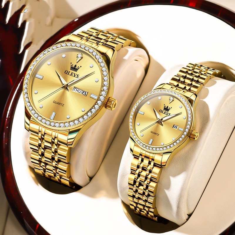 New Diamond-embedded Olevs Waterproof Watch