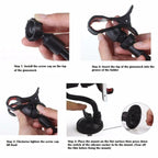 Universal Double Clamp Bracket with Adhesive