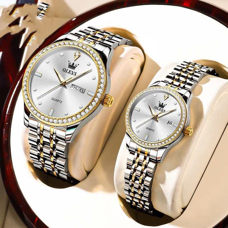 New Diamond-embedded Olevs Waterproof Watch